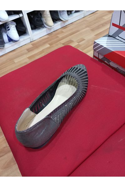 emin kundura Comfortable Women's Ballerinas with Stone Detail