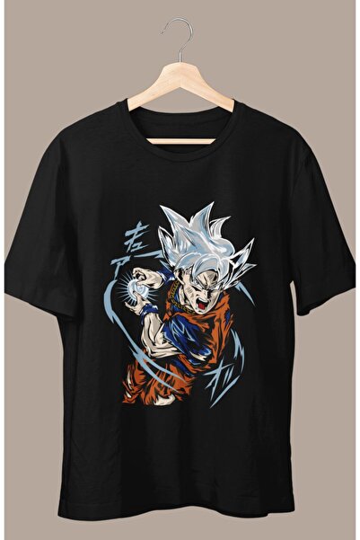 Fuddy Moda Tricou oversize cu imprimeu Dragon Ball Super Goku, tricou unisex ...