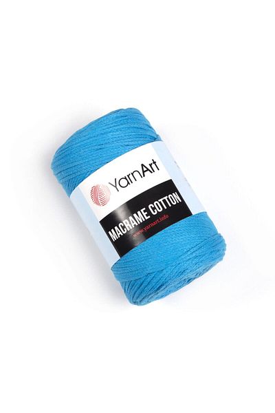 Yarnart Macrame Cotton - Μακραμέ Χειροποίητο Νήμα Πλεξίματος Μπλε-780