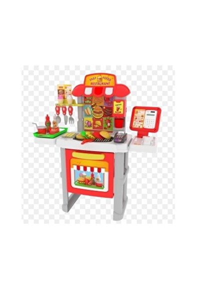 Genel Markalar Oyuncak Fast Food Restaurant Sesli Işıklı Hesap Makineli 52 Parça
