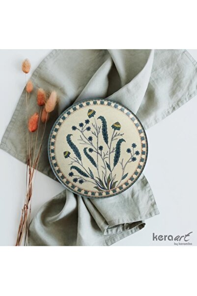 Keramika Doğanın izi Ege 20 cm Pasta Tabağı 6'lı msh