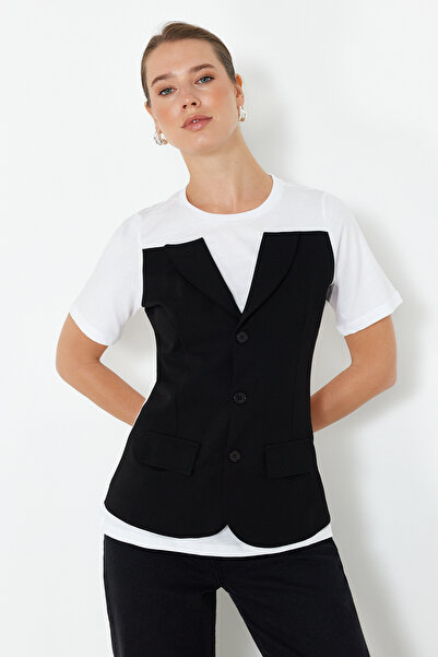 Trendyol Collection Knitted White Blouse - TWOSS24BZ00547