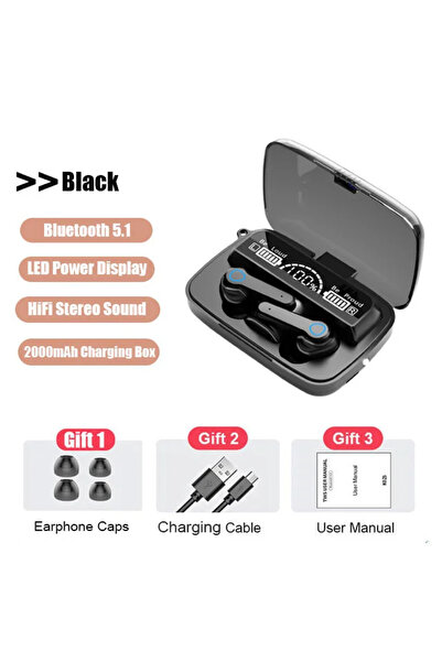 Choice M19 kulaklık TWS Kulaklık Akıllı Dokunmatik Kontrol Kablosuz Bluetooth...