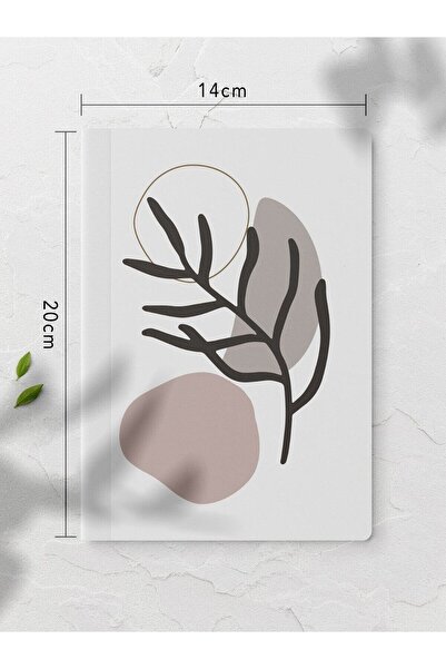 Postifull Unlined Notebook Set - Botanical Flower - 4 Pieces - 14cm*20cm - 64 Pages