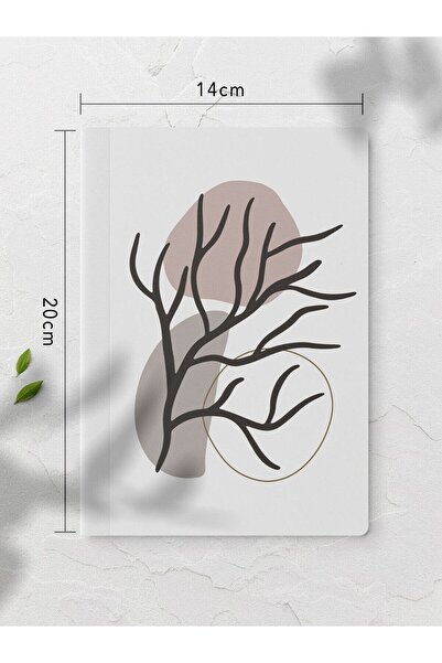 Postifull Unlined Notebook Set - Botanical Flower - 4 Pieces - 14cm*20cm - 64 Pages