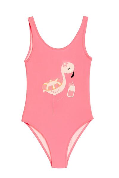 Argento Baskılı Kız Çocuk Mayo