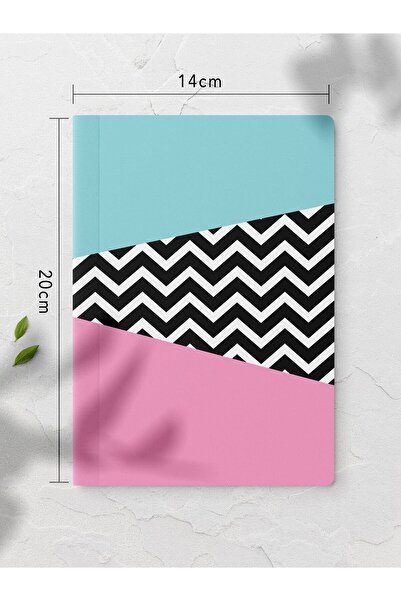 Postifull Bauhaus Themed Notebook Set - Soft Color Notebook - 4 Pieces - 14cm*20cm - 64 Pages