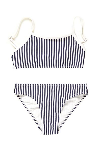 Argento Set bikini pentru copii bustier cu dungi