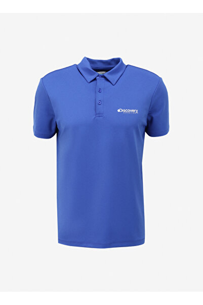 Discovery Expedition İndigo Erkek Polo Yaka Basic Polo T-Shirt D4SM-TST3242