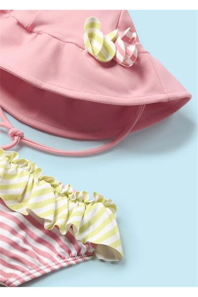 MAYORAL Baby Girl Triple Swimsuit Set Powder 1633