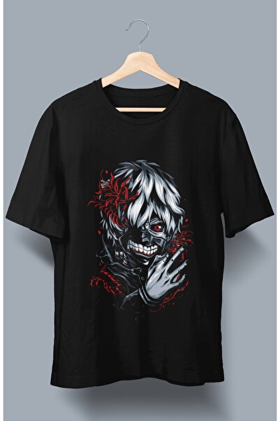Fuddy Moda Oversize kroj Tokyo Ghoul Kaneki Ken Štampano T-shirt , unisex ani...