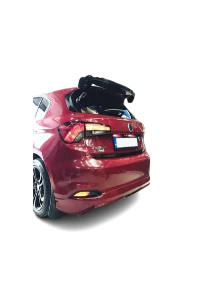 plastik body kit Fiat Egea HB (2015 - 2024) Arka Tampon Eki - Difüzör (Plastik)