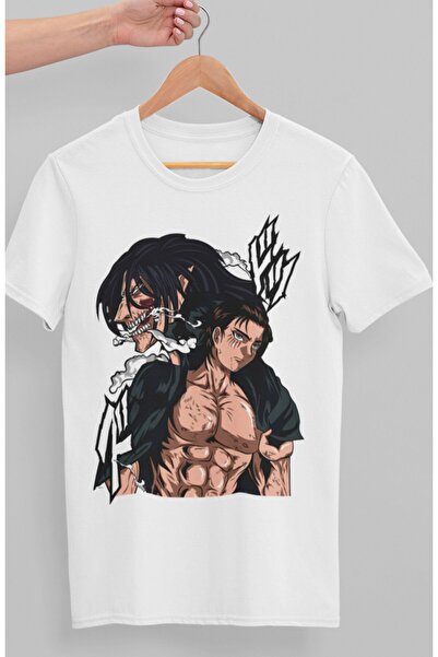Fuddy Moda Oversize kroj Attack On Titan Eren Yeager Štampano T-shirt, unisex...