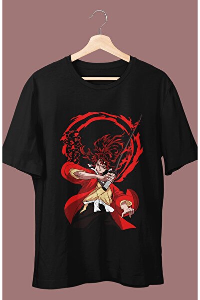 Fuddy Moda Oversize kroj Demon Slayer Yoriichi Tsugikuni Štampano T-shirt , u...