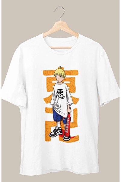Fuddy Moda Oversize kroj Tokyo Revengers Mikey Štampano T-shirt , unisex anim...