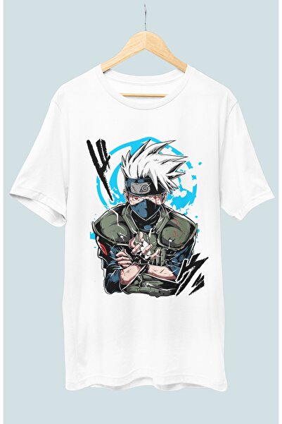 Fuddy Moda Oversize kroj Kakashi Chidori Štampano T-shirt , unisex anime Štam...
