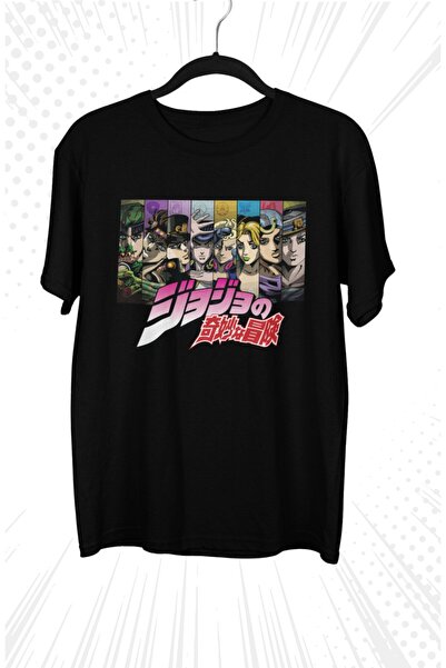 Fuddy Moda Oversize kroj Jojo's Bizarre Lik Štampano T-shirt , unisex anime Š...