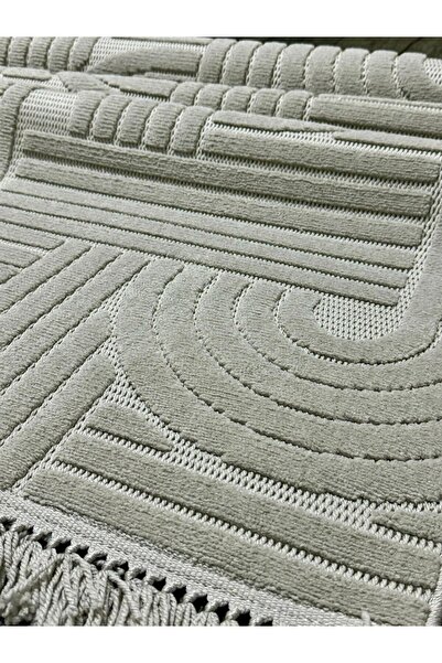 MBA DİZAYN 1090 GRİ Yumuşak Dokulu Halı Kilim Salon Mutfak Koridor Kesme Yolluk Dokuma Makine Halısı