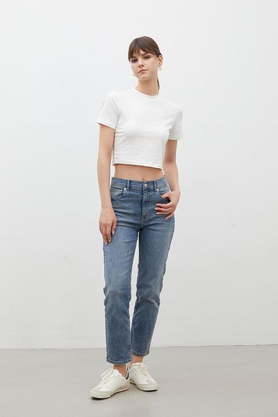 Manuka PANTALON DENIM BOOTCUT FIT ALBASTRU