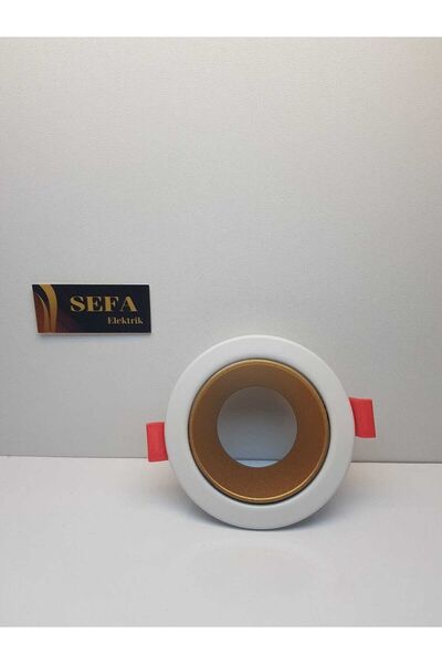 Cata Jaguar Yuvarlak Spot Beyaz-gold Kasa 1 Adet (ampulsüzdür )