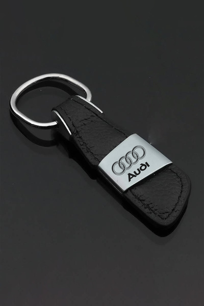 Gülay AVM Audi Oto Logo Baskılı Derili Kutulu Metal Anahtarlık Gly-65