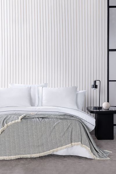 Yataş Nesta Anthracite Double Bedspread