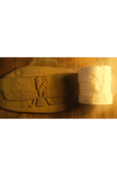 Enbceramic 8 Cm Doku Rulosu Seramik & Polimer Kil Desen Rulosu Ahura Mazda De...