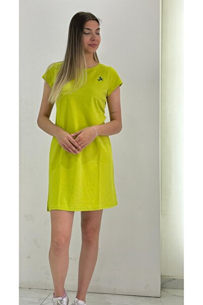 PALMERO Kadın Kısa Kollu Yeşil Elbise