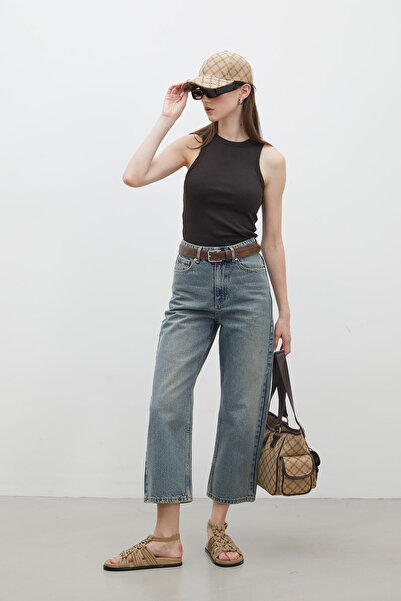 Manuka 1975 ΥΨΗΛΟ ΥΨΗΛΟ ΙΣΙΟ FIT DENIM ΣΚΟΥΡΟ ΜΠΛΕ