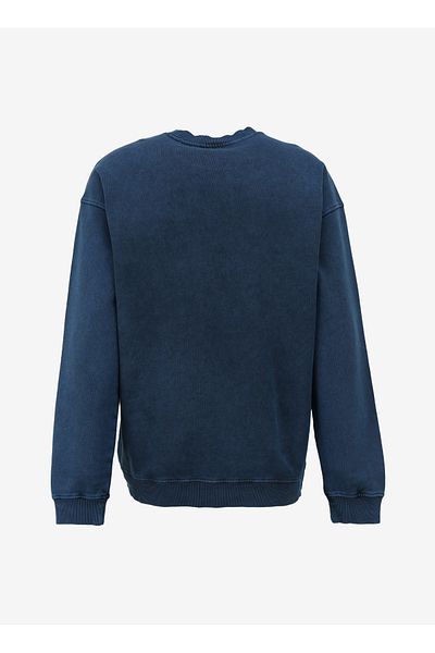 Lee Indigo Herren-Sweatshirt – Rundhalsausschnitt, lockere Passform L 241469 TF