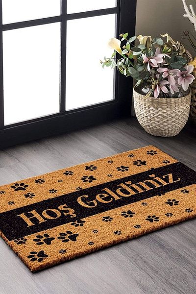 Decovetro 40x60 Cm Covoraș cu model de labe - Ușa de bun venit