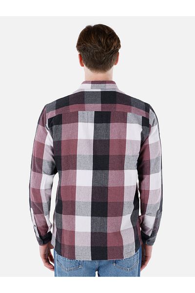 Colin's Regular Fit Shirt Collar Pink Men's Long Sleeve Shirt Cl 1064635