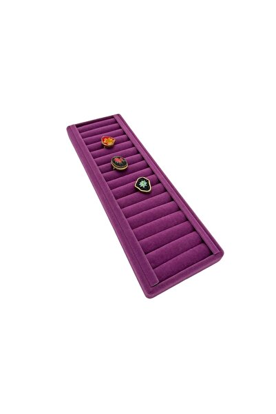 Zeyn Dekor Βάση στήριξης με ρολό και δαχτυλίδια, Μωβ