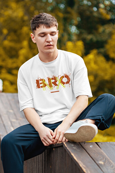 MYADA Tricou oversize cu imprimeu Bro Printed Themed Fire