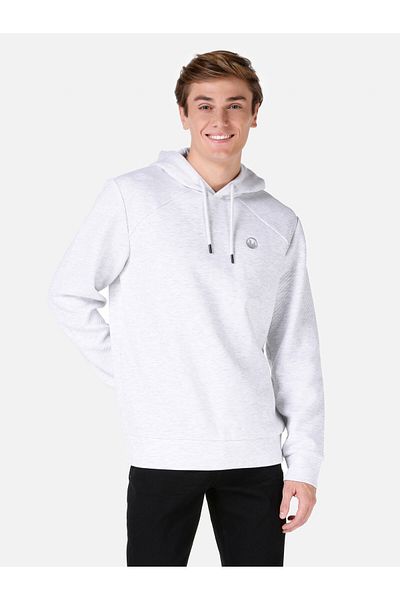 Colin's Gray Hooded Printed Men's Sweatshirt - Cl 1067487