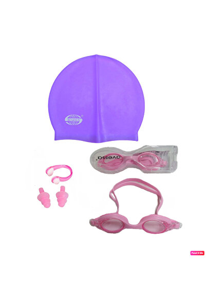 AVESSA 3'lü Yetişkin Unisex Havuz Seti Yüzücü Deniz Gözlüğü Havuz Gözlüğü + B...