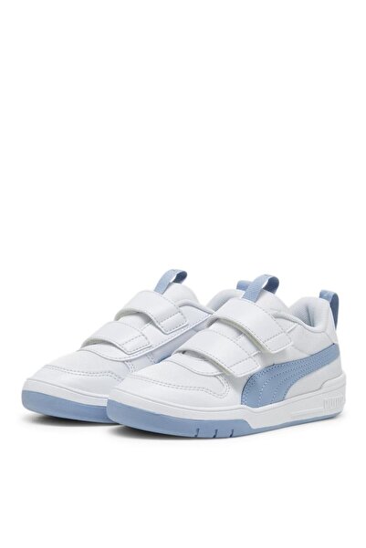 Puma Multiflex Mesh Çocuk Beyaz Mavi Spor Ayakkabı