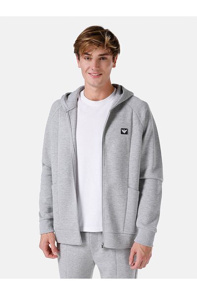 Colin's Мъжко яке Slim Fit с качулка и джоб, сиво, CL1067002