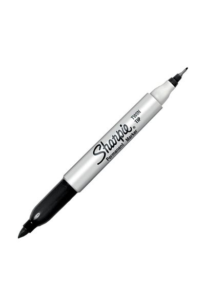 Sharpie Twin Double Ended Permanent Marker Pen Black S0811100  /