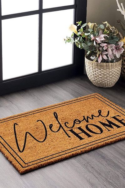 Decovetro Welcome Home Patterned Door Mat - 40x60 Cm Door Mat
