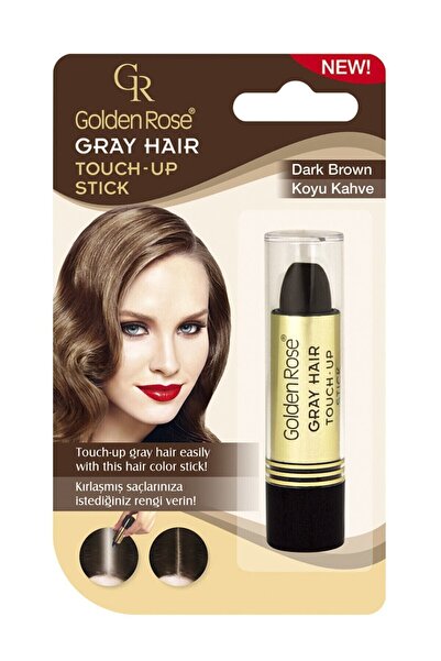 Golden Rose Gray Hair Dark Brow Dark Brown