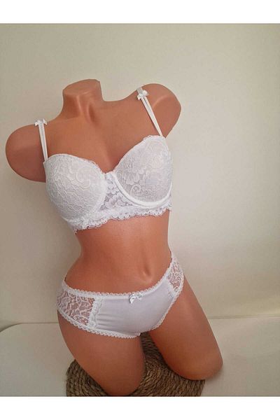 PERWELLA Women's Lace Underwire Unassisted Bra Set