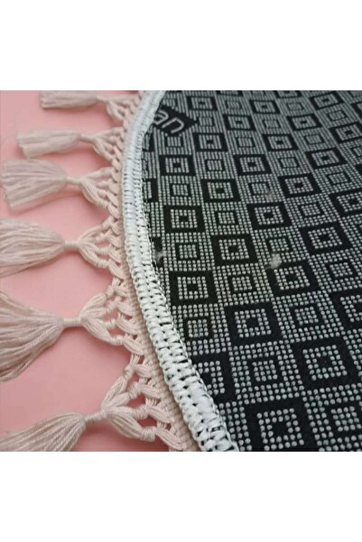 ALTUN CARPET Σετ 2 Αντιολισθητικά Πατάκια Μπάνιου Ροζ Λούτρινο Πομπόν - 50x80+40x50