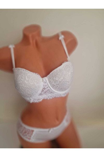 PERWELLA Women's Lace Underwire Unassisted Bra Set