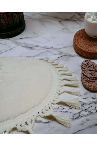 ALTUN CARPET 2-х подушечки з помпонами, не ковзають, для ванної кімнати - 50x80+40x50