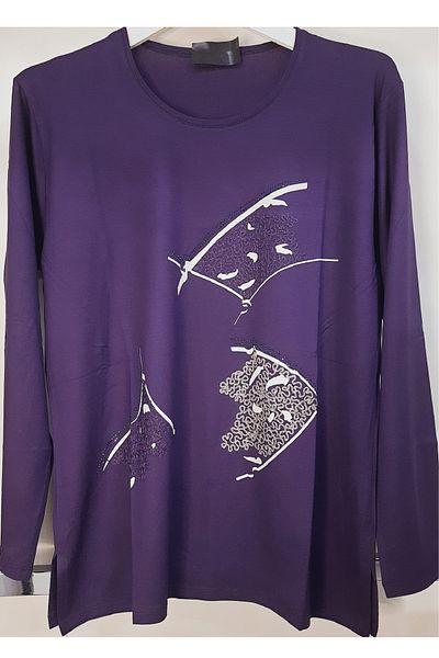 N.Y.YILDIZ STAR Super New Season Model - Big Mother Flexible 1 Junior Single Jersey Combed Cotton Blouse