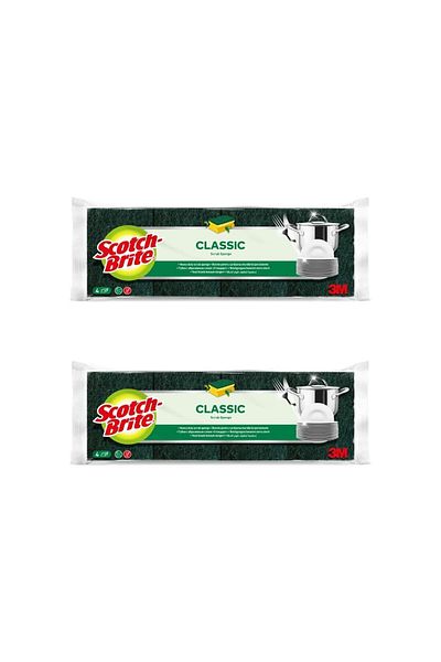 Scotch Brite Scoth Brite Green Nail Cor. 4-Piece Sponge X 2 Pieces