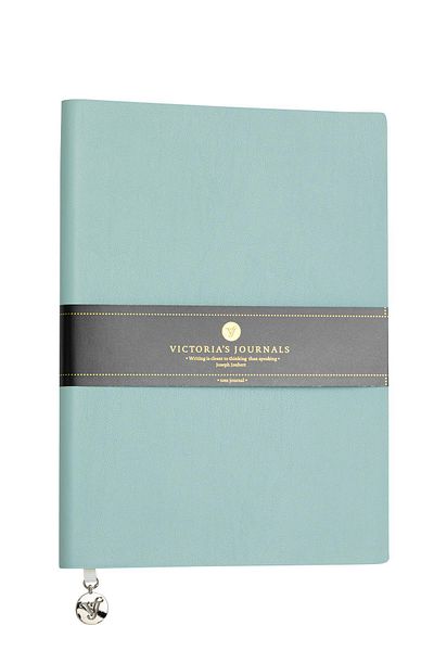 Victoria's Journals Smyth Classic Flexible Cover Striped Notebook, 14.8x21 cm -Light Blue