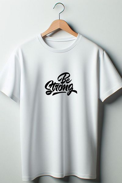 Vordevia Λευκό μπλουζάκι με στάμπα Be Strong Oversize Crew Neck