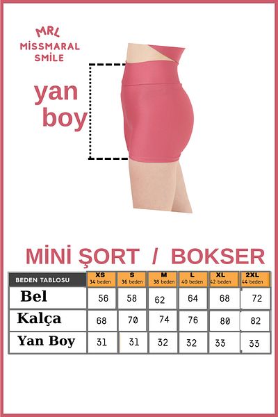 missmaral Mini jambiere damă Pantaloni scurți pentru piscină de mare Dried Rose Utilizare zilnică Ferming Fit Look 1080